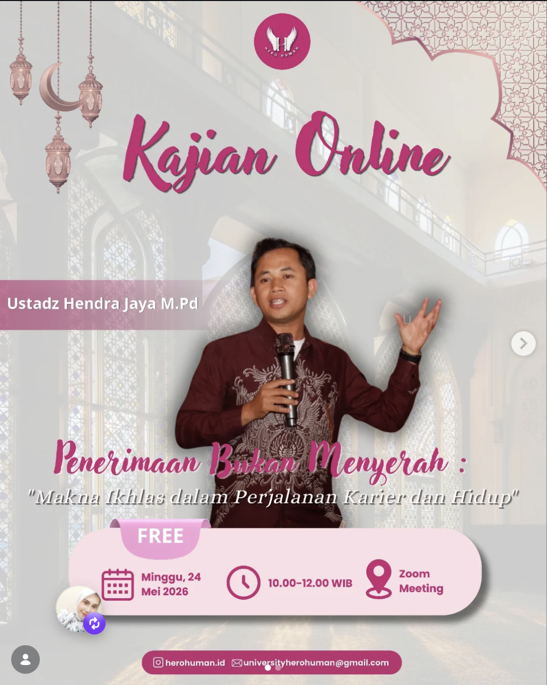 Kajian Online | “Penerimaan Bukan Menyerah: Makna Ikhlas dalam Perjalanan Karir dan Hidup”